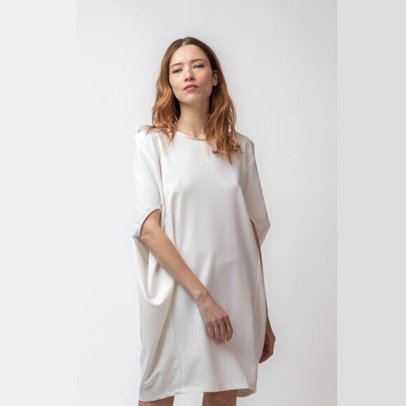 NWOT Maison Monarque Lagos White Butterfly Mini Dress Tunic, OS, S/M - Picture 2 of 8